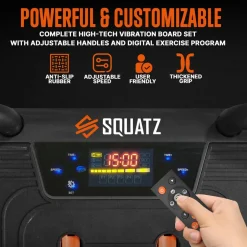 Vibration Plate for Pain Relief, 5 Vibration Settings, Includes Bands<SQUATZ Hot