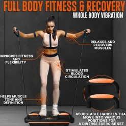 Vibration Plate for Pain Relief, 5 Vibration Settings, Includes Bands<SQUATZ Hot