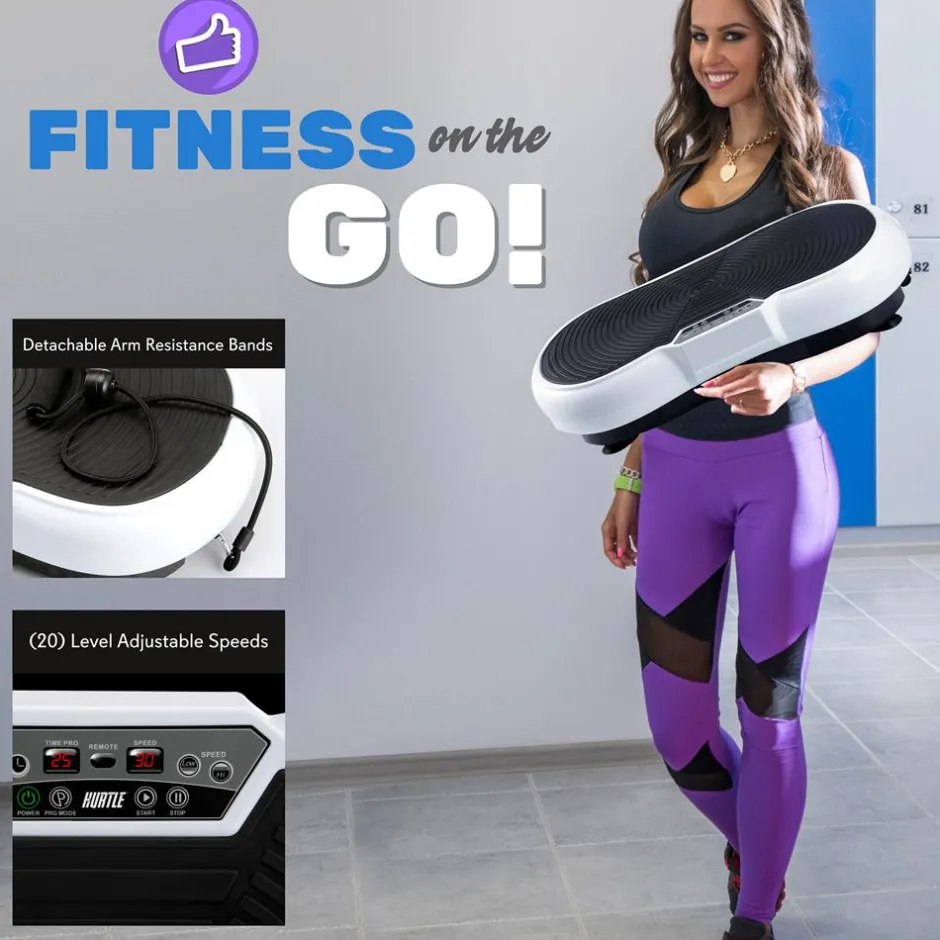 Vibration Platform for Weight Loss, 20 Speeds, ABS, Includes Remote<Hurtle Best