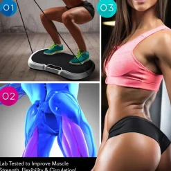 Vibration Platform for Weight Loss, 20 Speeds, ABS, Includes Remote<Hurtle Best