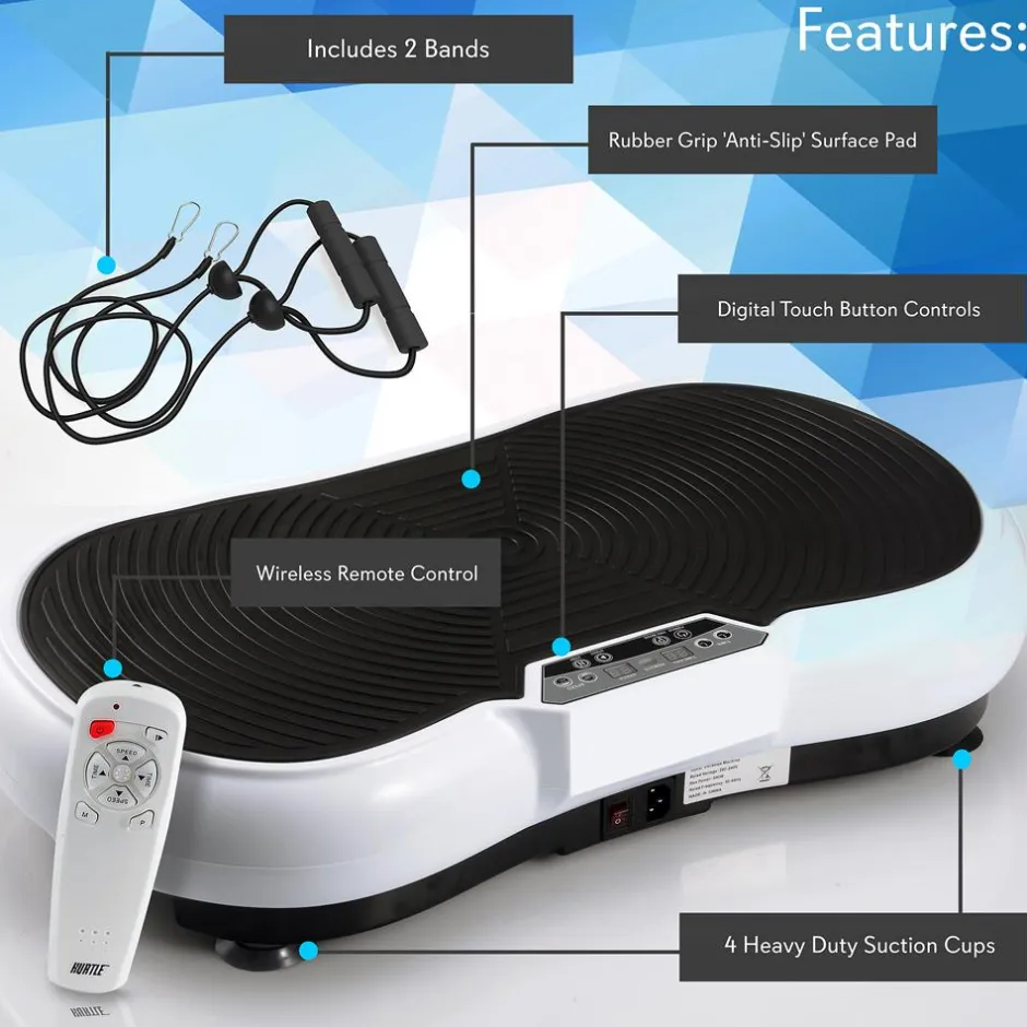 Vibration Platform for Weight Loss, 20 Speeds, ABS, Includes Remote<Hurtle Best