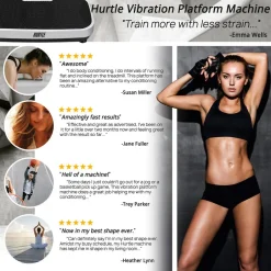 Vibration Platform Machine for Fast Weight Loss, Adjustable Speed, Portable<Hurtle Hot