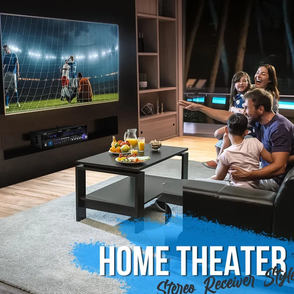 2000W Bluetooth 6-Channel Home Amplifier - Wireless Streaming, USB/AUX/RCA<Pyle Clearance