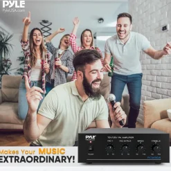 60W Bluetooth Power Amplifier with USB SD FM Radio<Pyle Sale