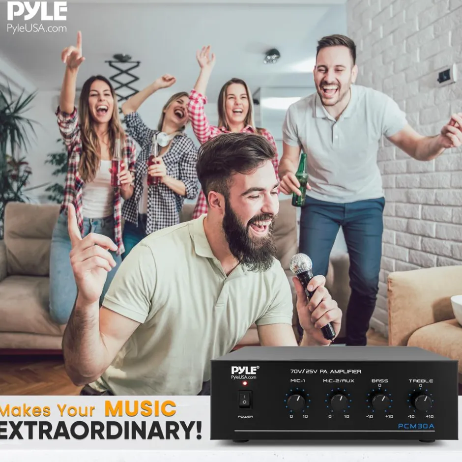 60W Bluetooth Power Amplifier with USB SD FM Radio<Pyle Sale