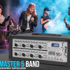 800W Bluetooth Stage Mixer - Pro Audio Sound, MP3/USB/SD, LCD Display<Pyle Clearance