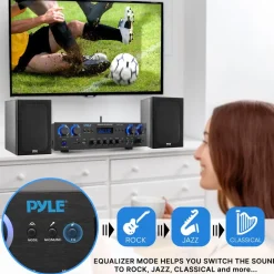 800W Bluetooth Stereo Amplifier with FM Radio & USB<Pyle Discount