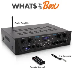 500W 4-Channel Bluetooth Amplifier with FM Radio<Pyle Discount