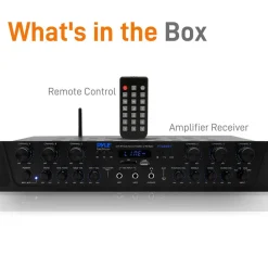 600W 6-Channel Bluetooth Amplifier with FM Radio<Pyle Sale
