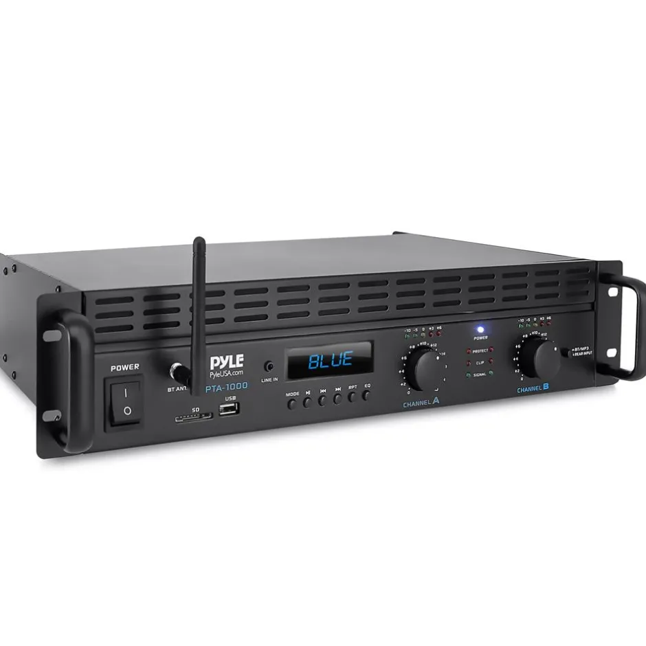 2000W 2-Channel Bluetooth Pro Audio Amplifier with LCD<Pyle Outlet