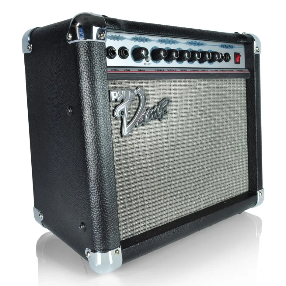 60W Guitar Amplifier, Powerful Sound, 3-Band EQ, Overdrive<Pyle Best