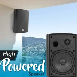Wall Mount Speaker System - Bluetooth, 300W, 2-Way Stereo, Indoor Use<Pyle Sale