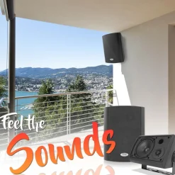 Wall Mount Speaker System - Bluetooth, 300W, 2-Way Stereo, Indoor Use<Pyle Sale