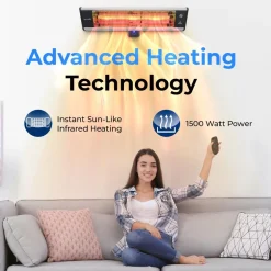 Wall Mounting Patio Heater<SereneLife Online