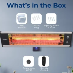 Wall Mounting Patio Heater<SereneLife Online