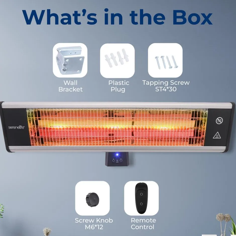 Wall Mounting Patio Heater<SereneLife Online