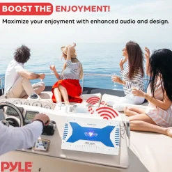 Waterproof Bluetooth Marine Amplifier 2000W 6-Channel MOSFET<Pyle
