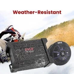 Waterproof Bluetooth Marine Amplifier 600W Weatherproof 2-Channel<Pyle Outlet