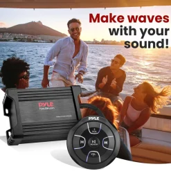Waterproof Bluetooth Marine Amplifier 600W Weatherproof 2-Channel<Pyle Outlet