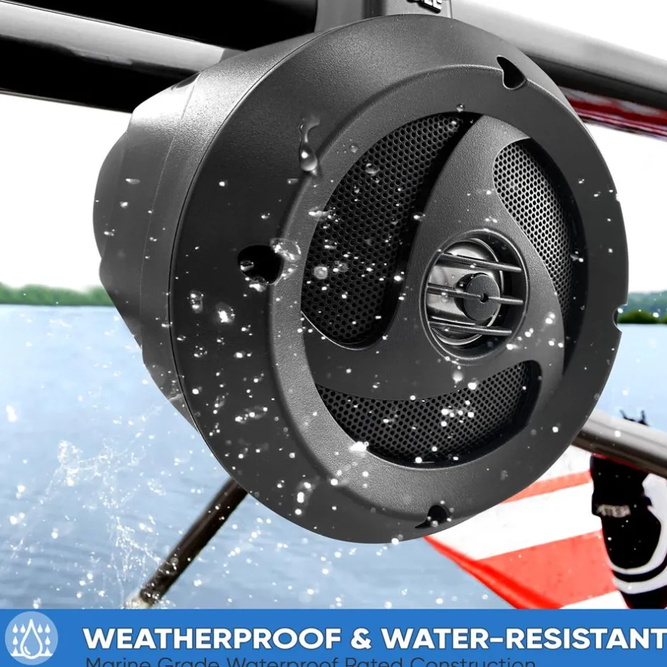 Waterproof Bluetooth Off-Road Speakers 900W Marine Grade Weatherproof<Pyle Sale