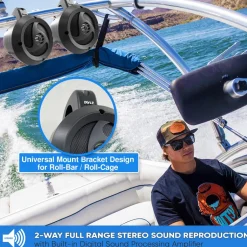Waterproof Bluetooth Off-Road Speakers 900W Marine Grade Weatherproof<Pyle Sale