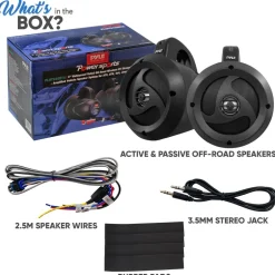 Waterproof Bluetooth Off-Road Speakers 900W Marine Grade Weatherproof<Pyle Sale