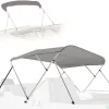 Waterproof Boat Bimini Top - Sun Shade, 600D Canvas, Aluminum Frame, Gray<SereneLife Online