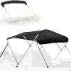 Waterproof Boat Bimini Top - UV Resistant 1" Aluminum Frame, Gray<SereneLife