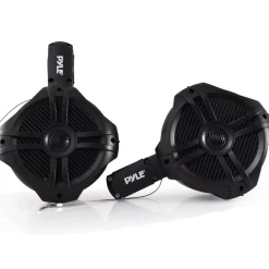 Waterproof Marine Speakers 200W LED Lights 6.5" Dual Subwoofer<Pyle