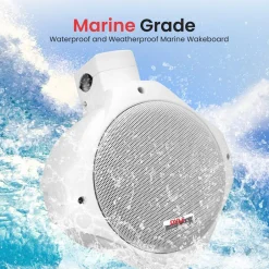 Waterproof Marine Speakers 200W ABS Construction White<Pyle Hot