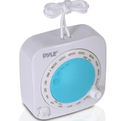 Waterproof Shower Radio - Portable AM/FM with Hanging Strap<Pyle Sale