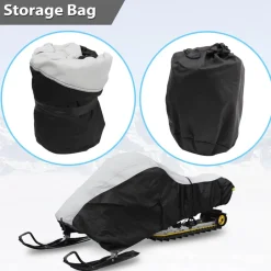 Waterproof Snowmobile Cover, Protects from Rain, Marine Grade Polyester<Pyle New