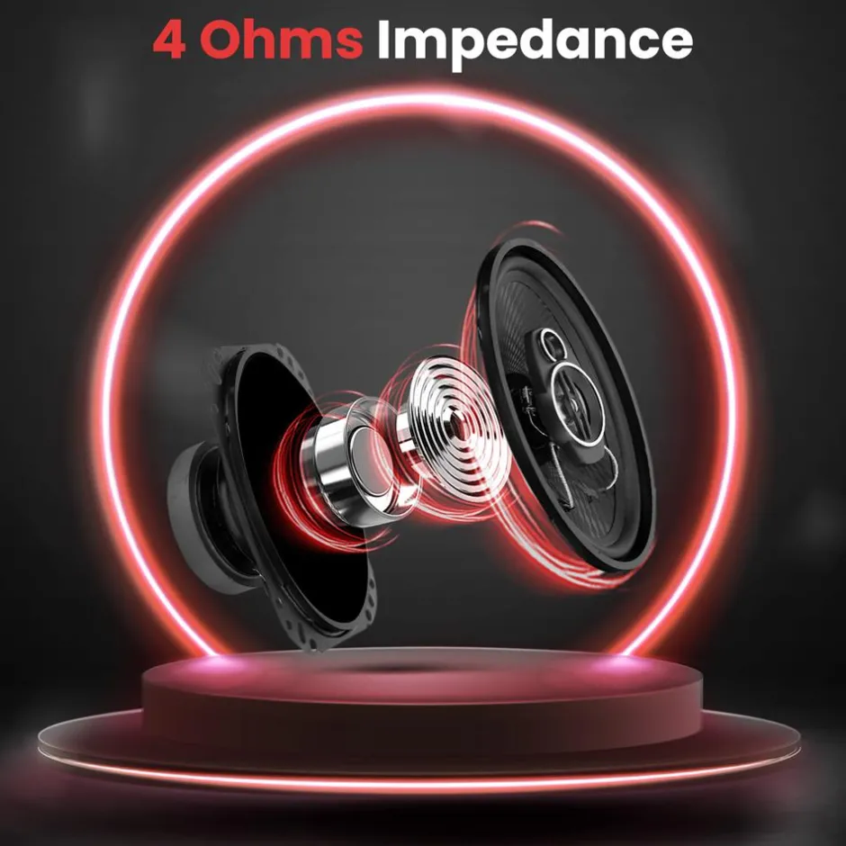 3-Way Car Stereo Speakers 300W Low Distortion Triaxial Black<Pyle Hot
