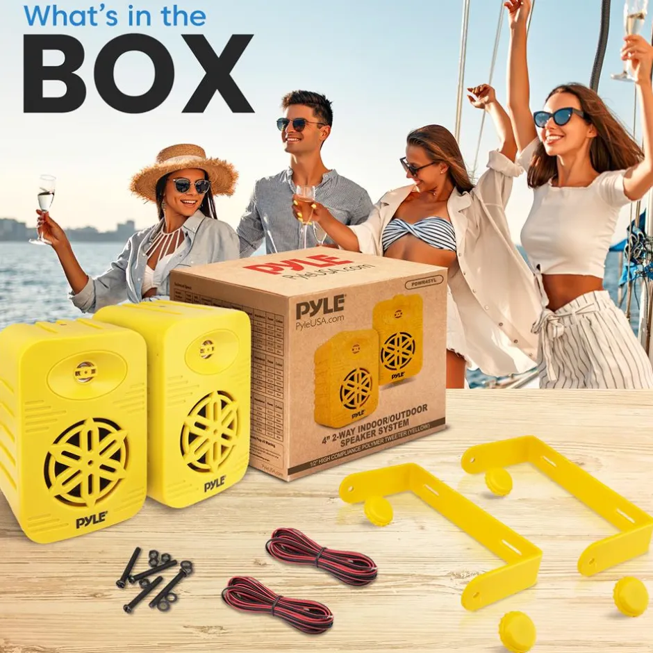 2-Way Indoor/Outdoor Speaker System<Pyle New