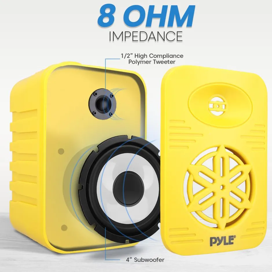 2-Way Indoor/Outdoor Speaker System<Pyle New