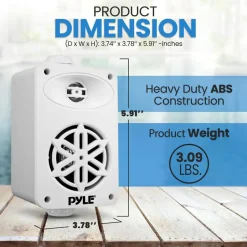 2-Way Indoor/Outdoor Speaker System<Pyle Best