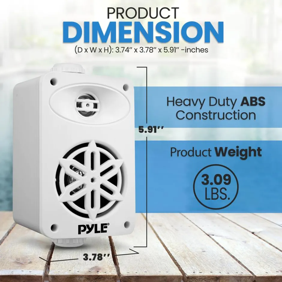 2-Way Indoor/Outdoor Speaker System<Pyle Best