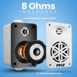2-Way Indoor/Outdoor Speaker System<Pyle Best