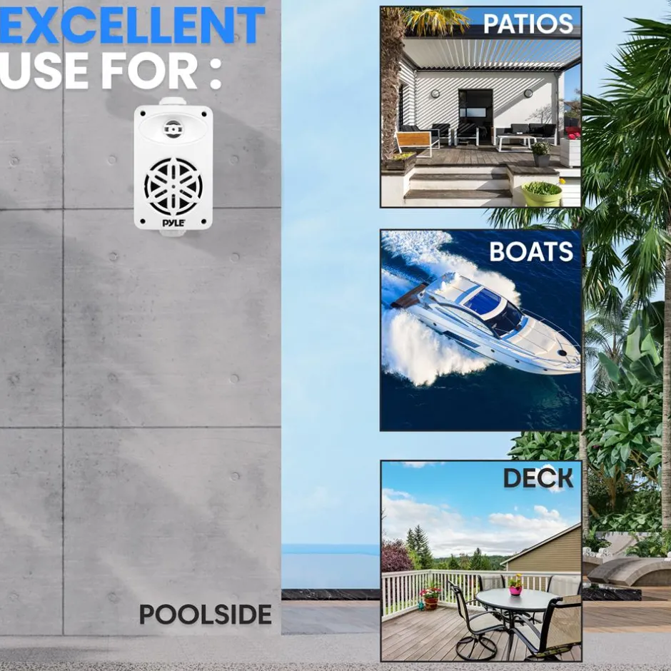2-Way Indoor/Outdoor Speaker System<Pyle Best