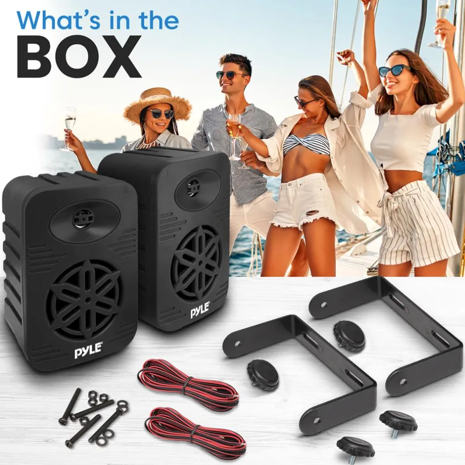 2-Way Indoor/Outdoor Speaker System<Pyle