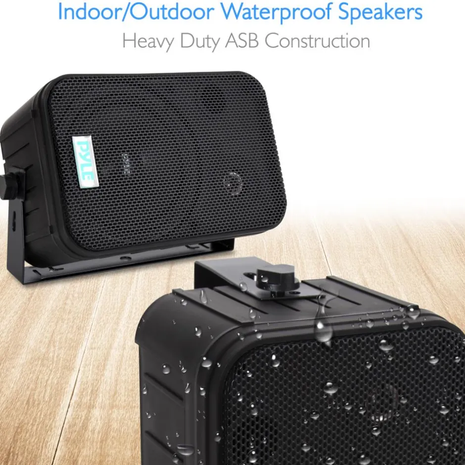 2-Way Speaker System 500W Waterproof Aluminum Woofer<Pyle Clearance