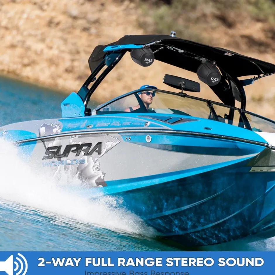 2-Way Waterproof Off-Road Speakers 1000W Marine Grade 5.25" Woofers<Pyle Sale