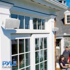 3-Way Weatherproof Outdoor Speakers 200W Aluminum Woofer White<Pyle Outlet