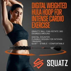 Weighted Exercise Hula Hoop for Weight Loss, Adjustable 22-Piece Design<SQUATZ Outlet