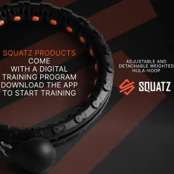 Weighted Smart Hula Hoop for Fast Fat Burn with Silent Bearings<SQUATZ