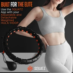 Weighted Smart Hula Hoop for Fast Fat Burn with Silent Bearings<SQUATZ