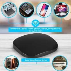 Wireless Audio Receiver - Stream Music via Wi-Fi - Aux Input & Output<Pyle Online