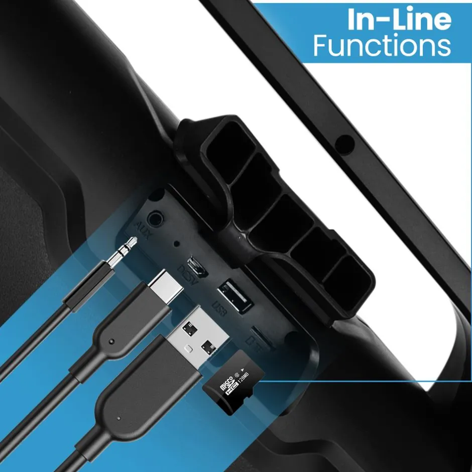 Wireless Bluetooth Boombox Speaker - Monstrous Sound, Waterproof, 40W<Pyle Clearance