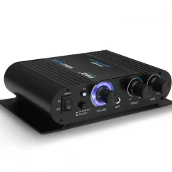 Wireless Bluetooth Mini Amplifier - 90W Power, Compact Design, Blue<Pyle Best