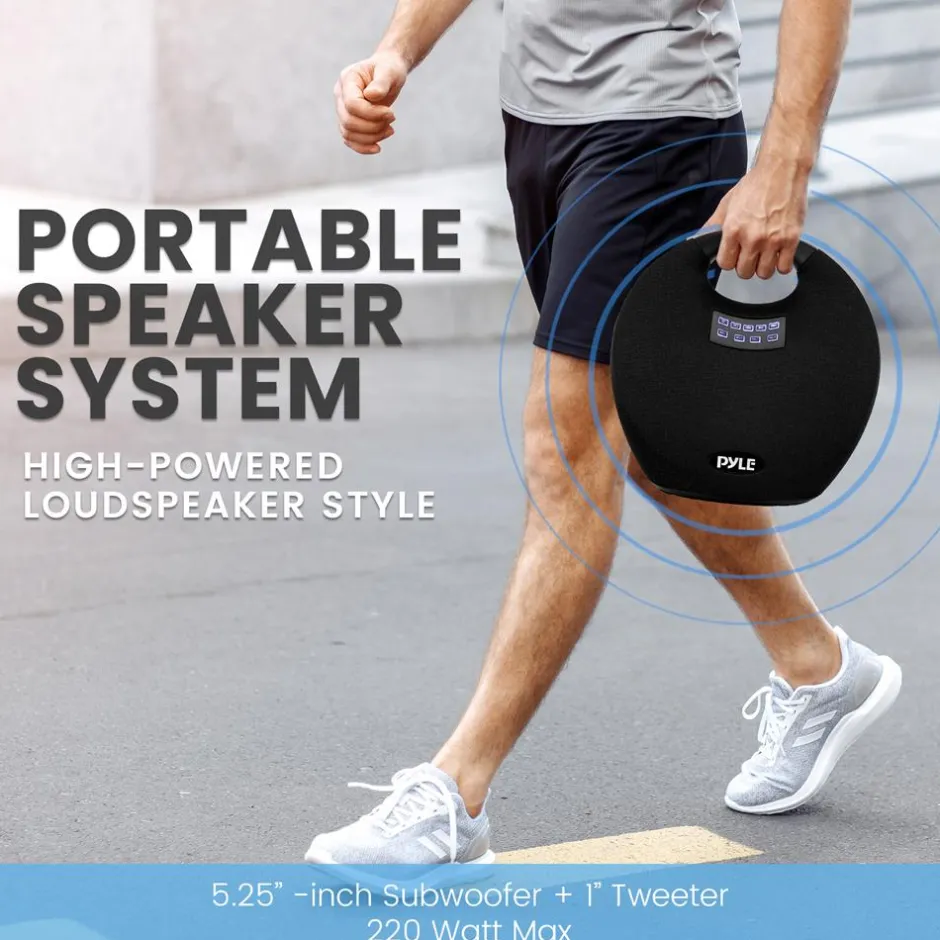 Wireless Bluetooth Speaker, Clear Sound, 220W Waterproof, Portable<Pyle Discount
